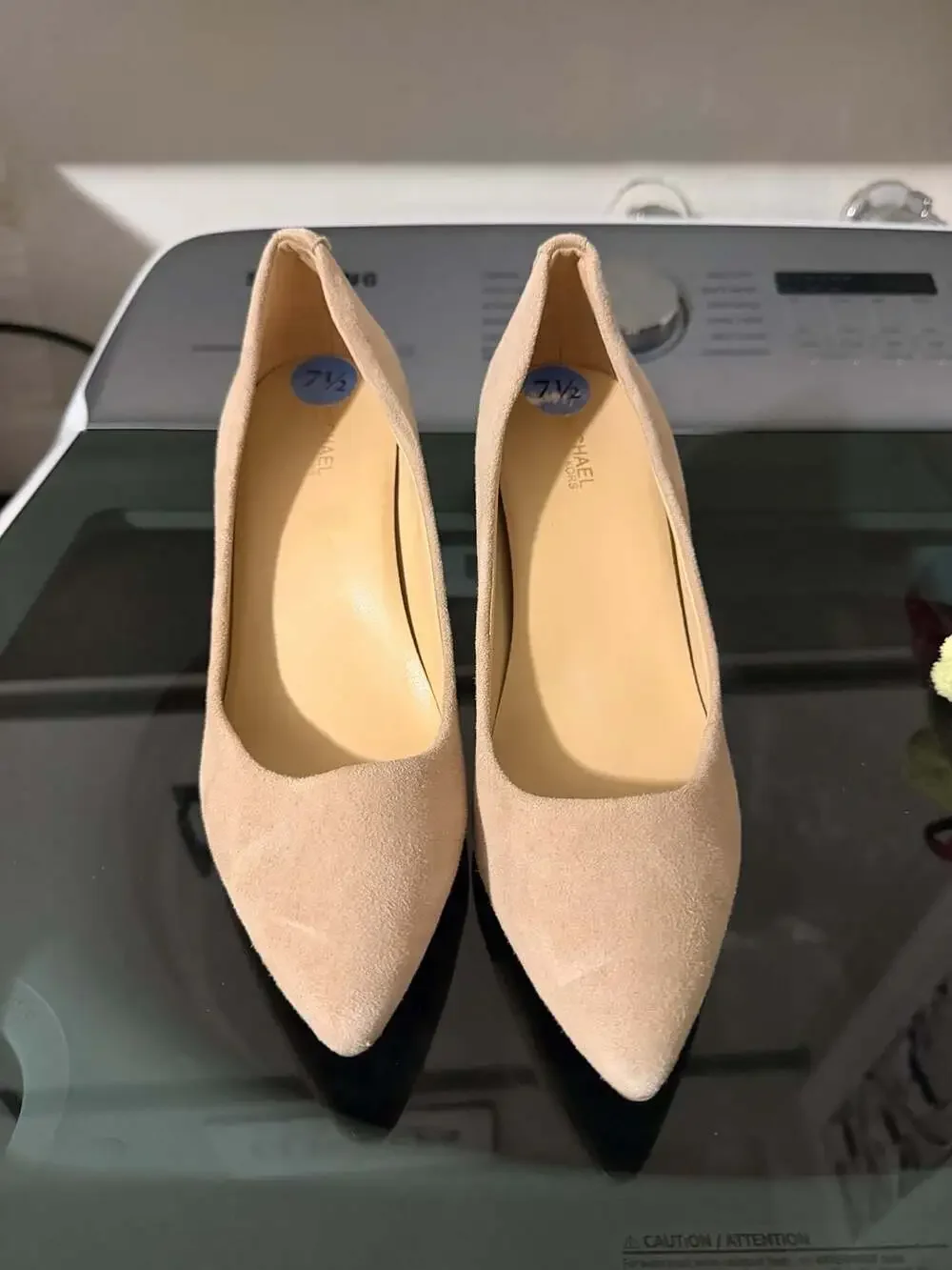 Michael Kors Nude Suede Pointed Toe Pumps